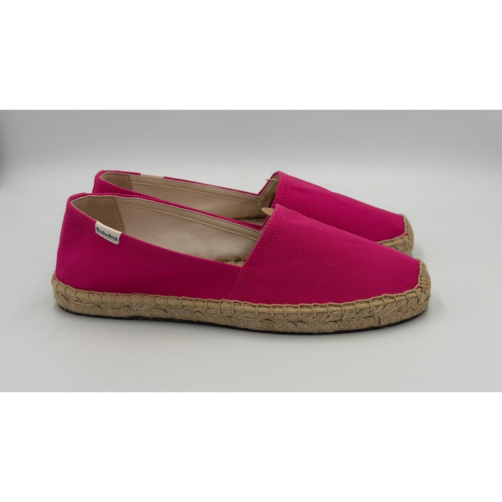 Soludos Original Espadrille Womens 8-8.5 Calypso Pink Canvas New Box